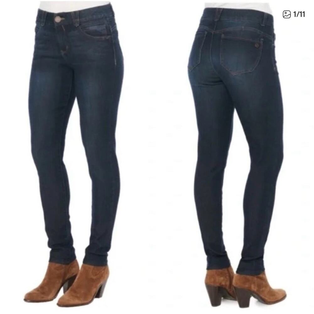 Democracy Ab Technology Skinny Jeans Women's Size 2 Blue Minimalist Academia